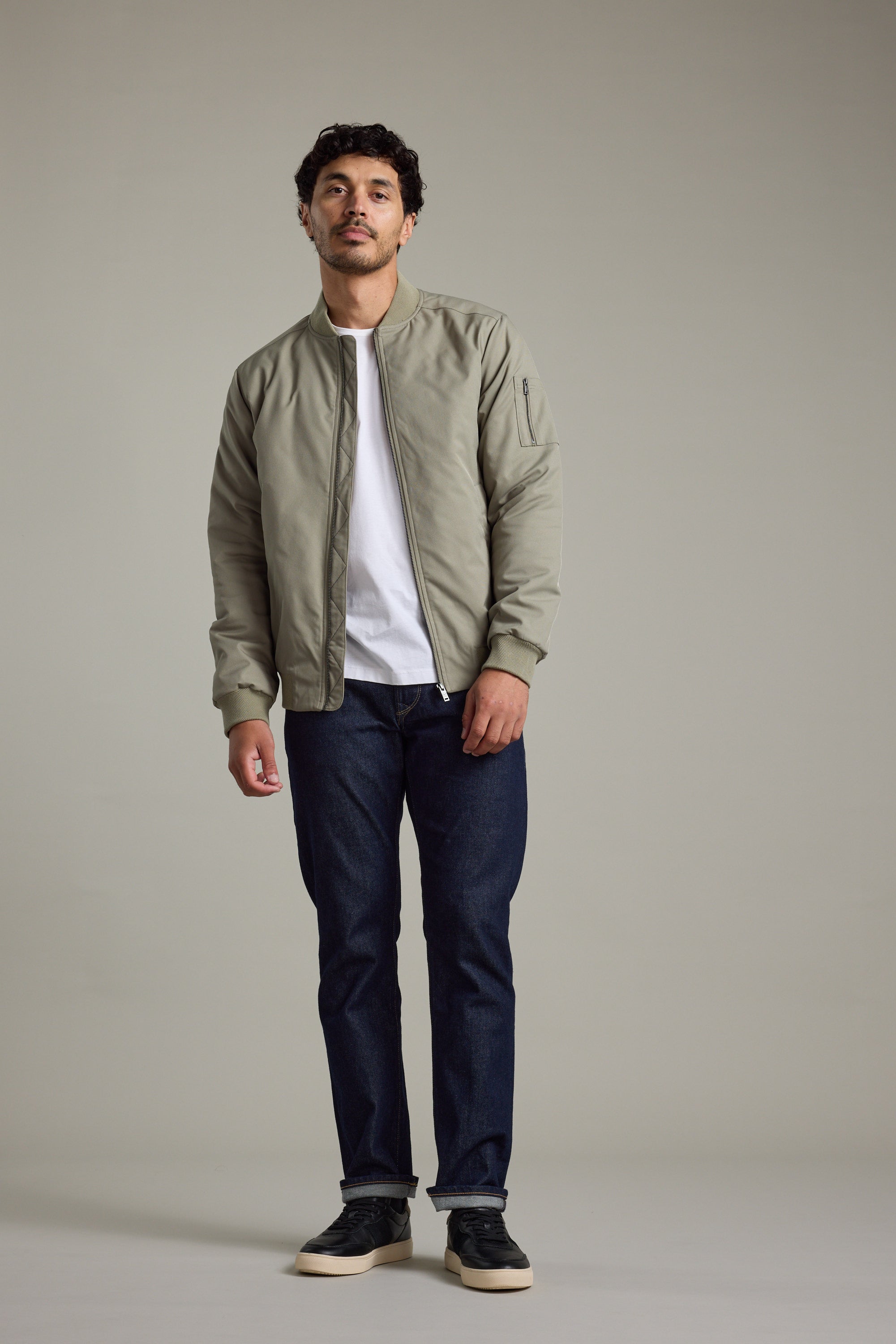 Shop Dunhill Bomber Jacket (OLIVE) | Barkers