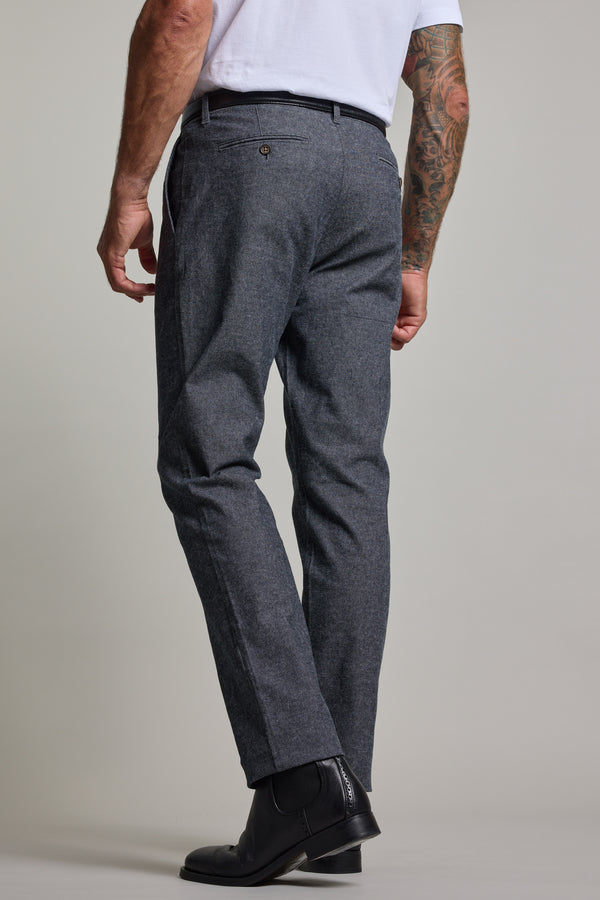 Barkers Newman Cotton Pant in grey, relaxed fit, additional view