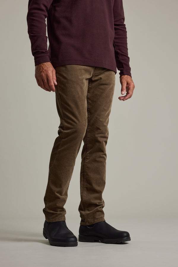 Barkers Langford 5-Pkt Cord Pants in taupe, straight fit, alternate view