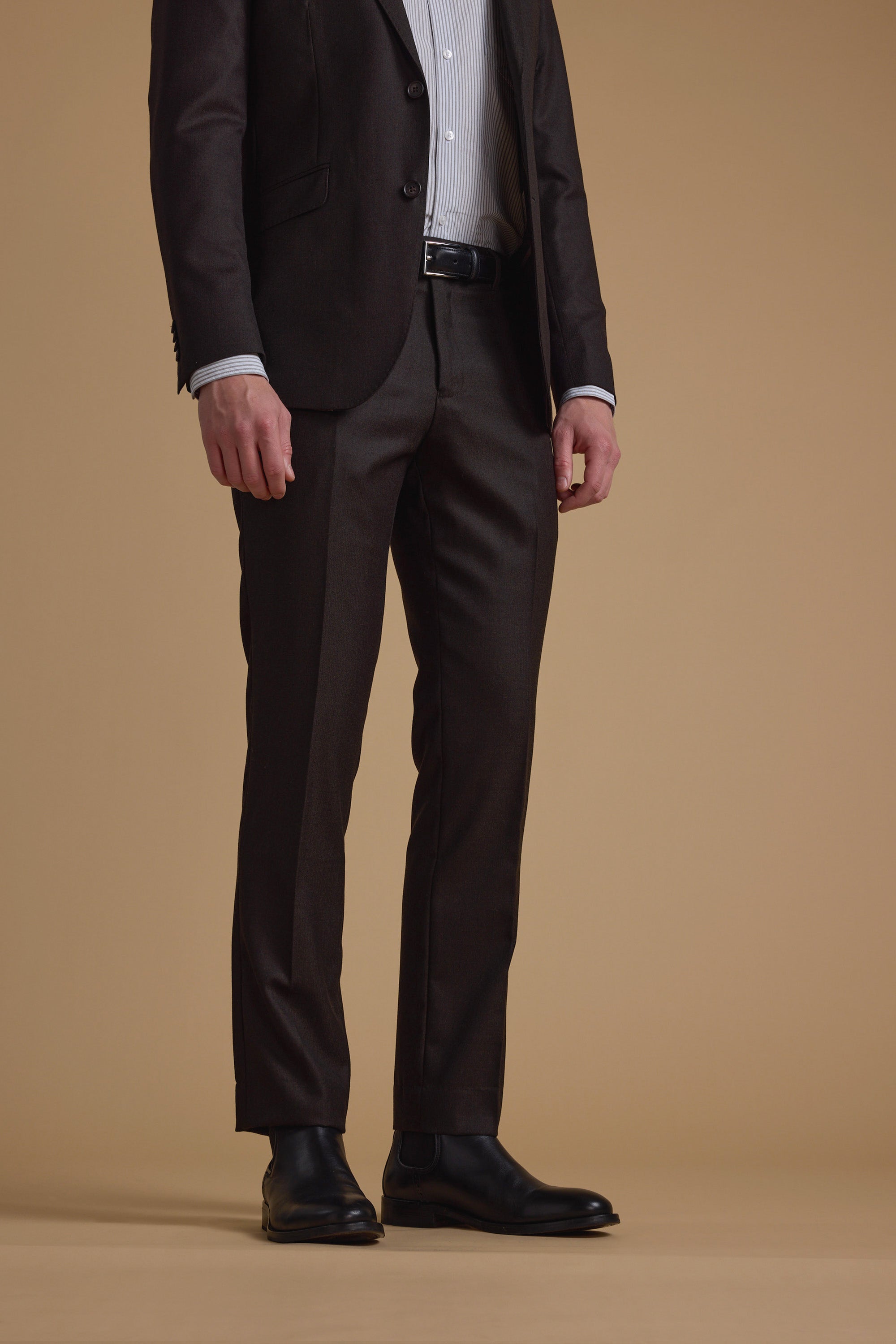 Barkers Moray Texture Suit Trouser in brown, alternate view