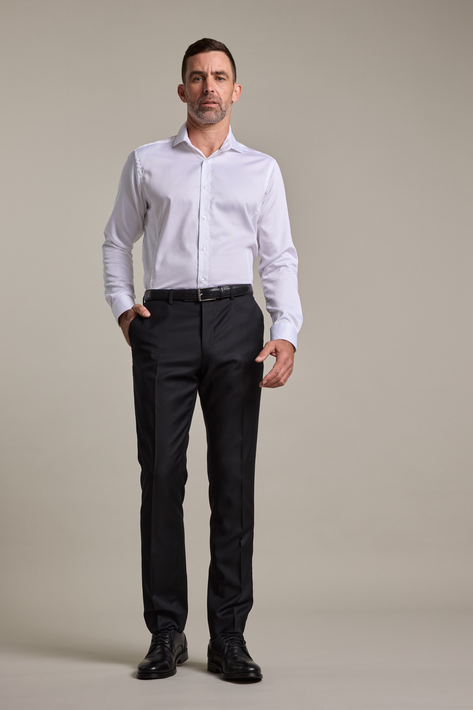 Shop Mayfair ZQrx Suit Trouser (BLACK) | Barkers