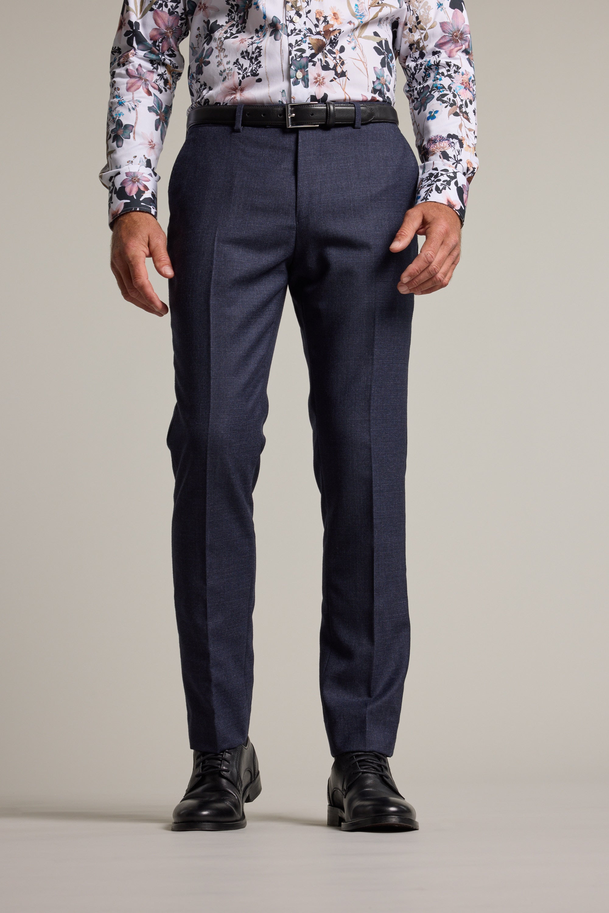 Barkers Kilburn Texture Suit Trouser in blue