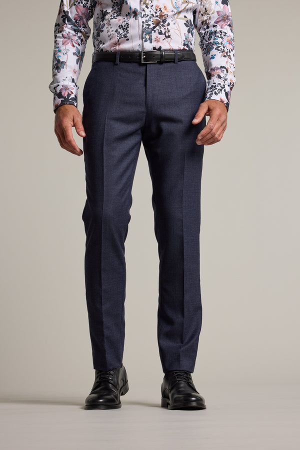 Barkers Kilburn Texture Suit Trouser in blue