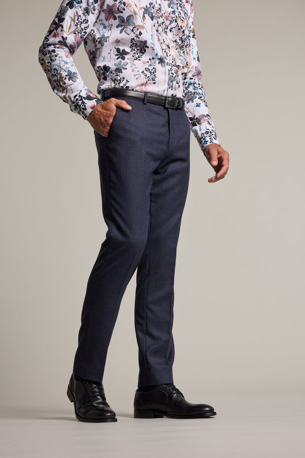 Barkers Kilburn Texture Suit Trouser in blue, additional view