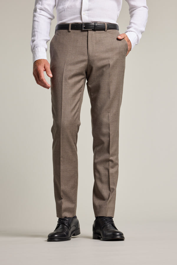 Barkers Westport Melange Suit Trouser in beige, wool, additional view