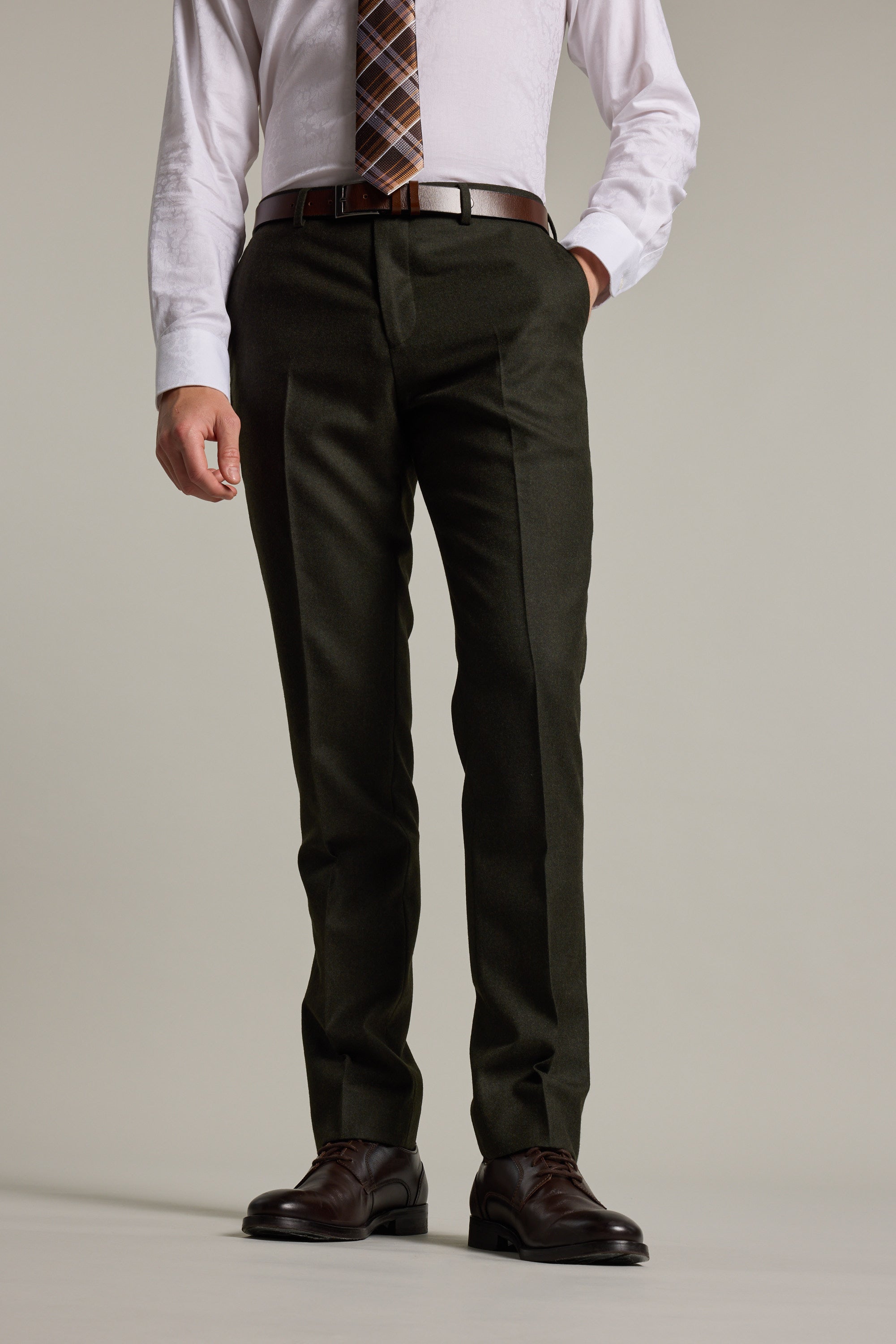 Barkers Howard Suit Trouser in forest, alternate view