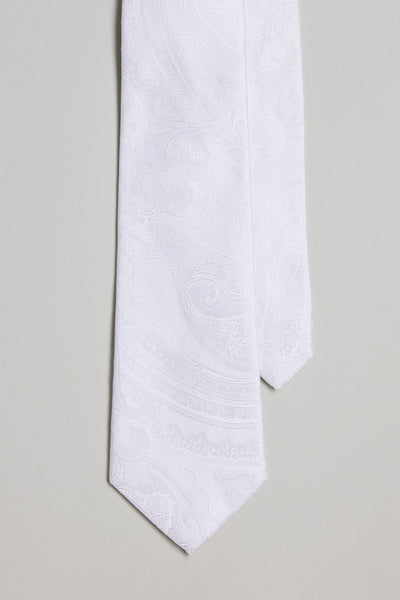 Barkers Kimmel Paisley Tie in white