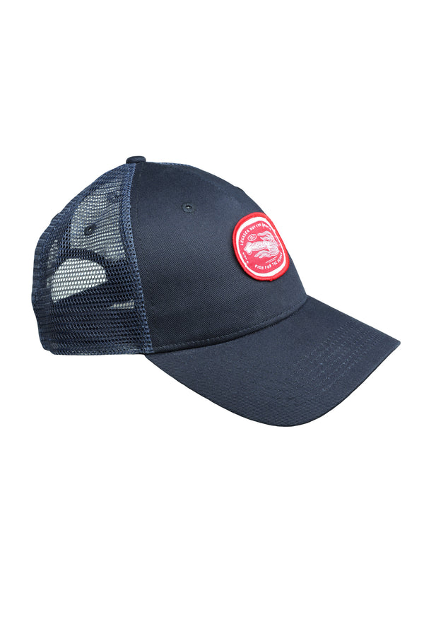 Legasea Squid Stamp Trucker Cap—support New Zealand’s marine environment.
