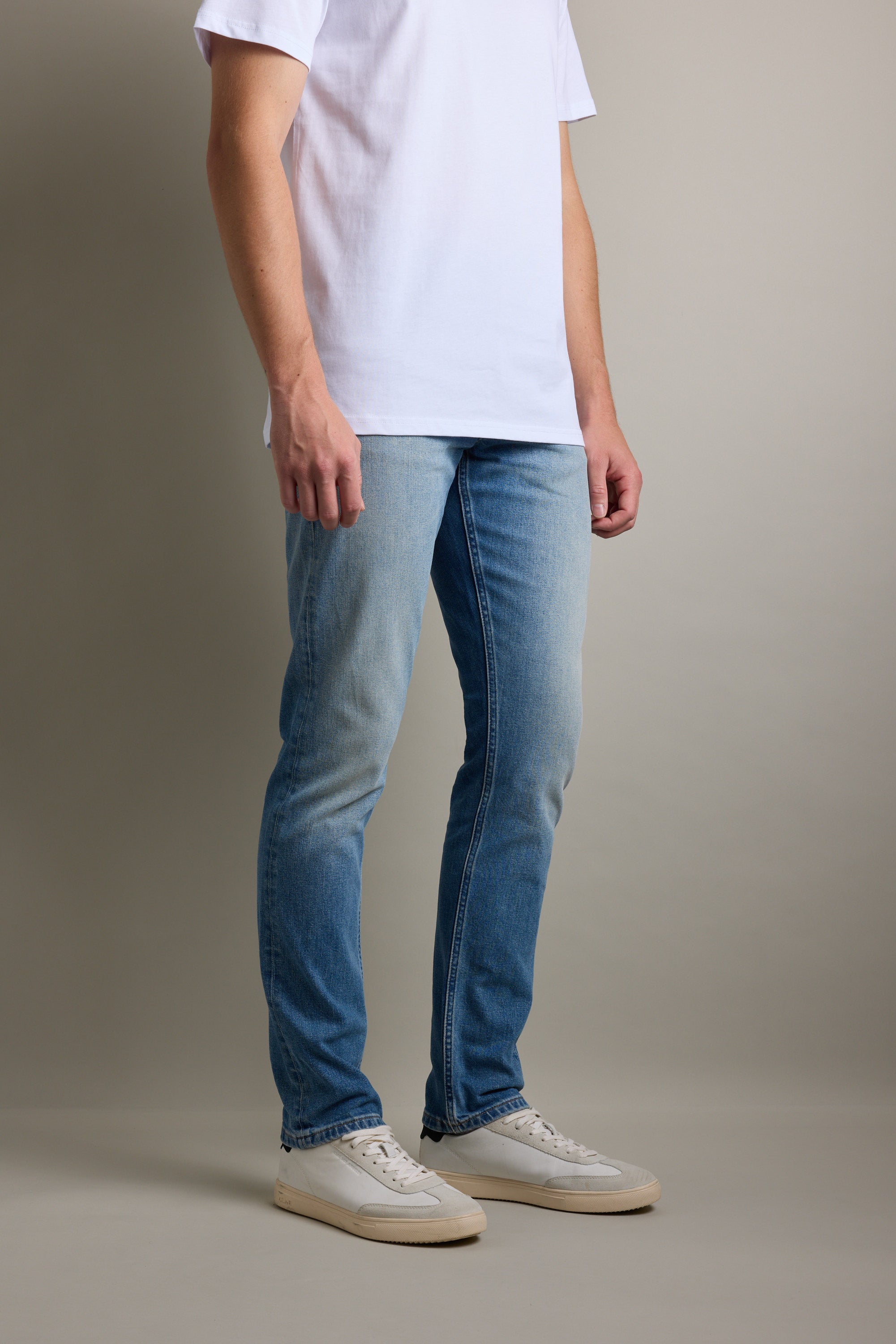 Barkers Nomad Denim Taper Jean in vintage, slim fit, alternate view