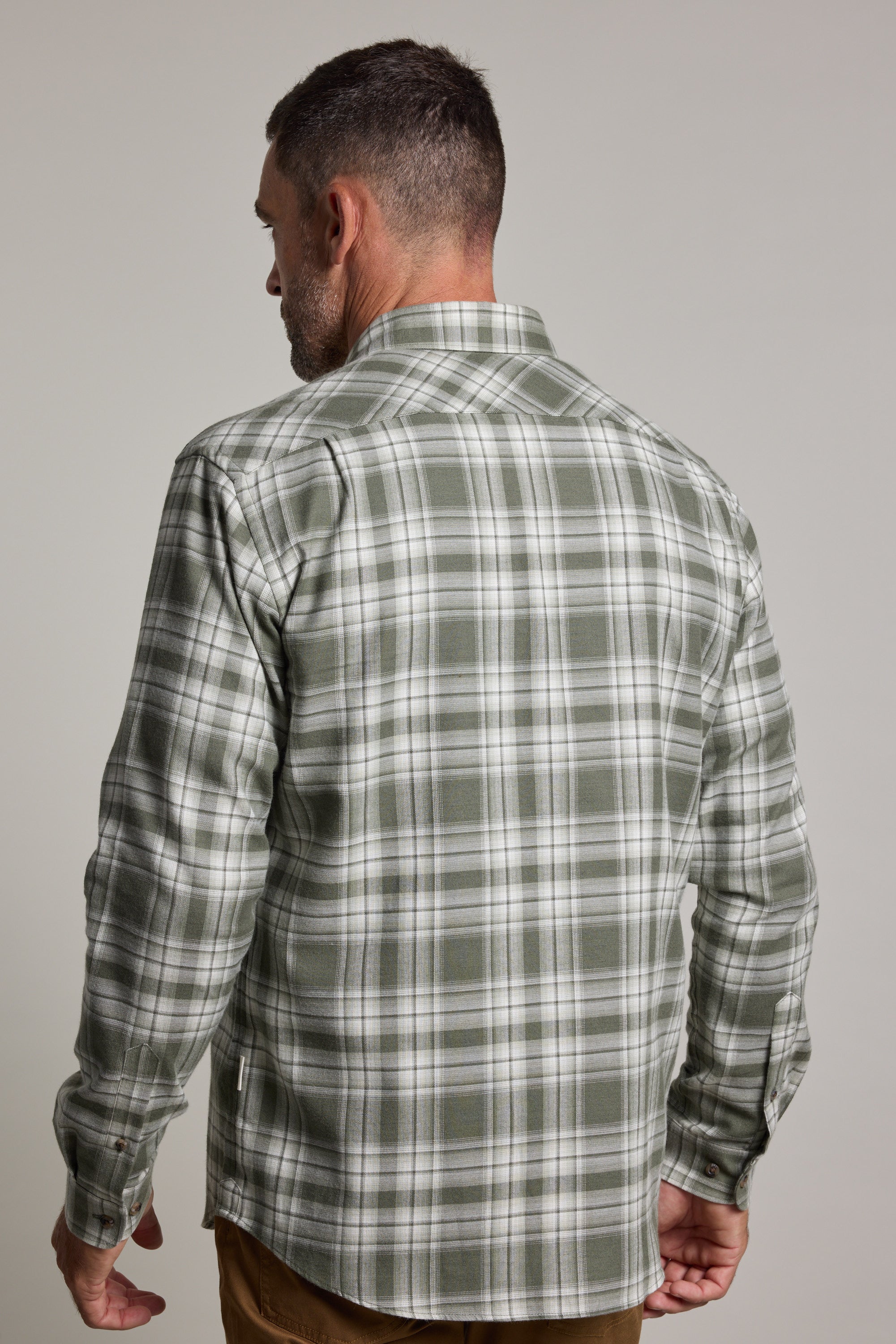 Barkers Paxtonheck Shirt in green check, classic fit, additional view