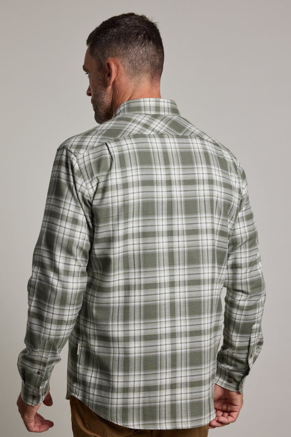 Barkers Paxtonheck Shirt in green check, classic fit, additional view