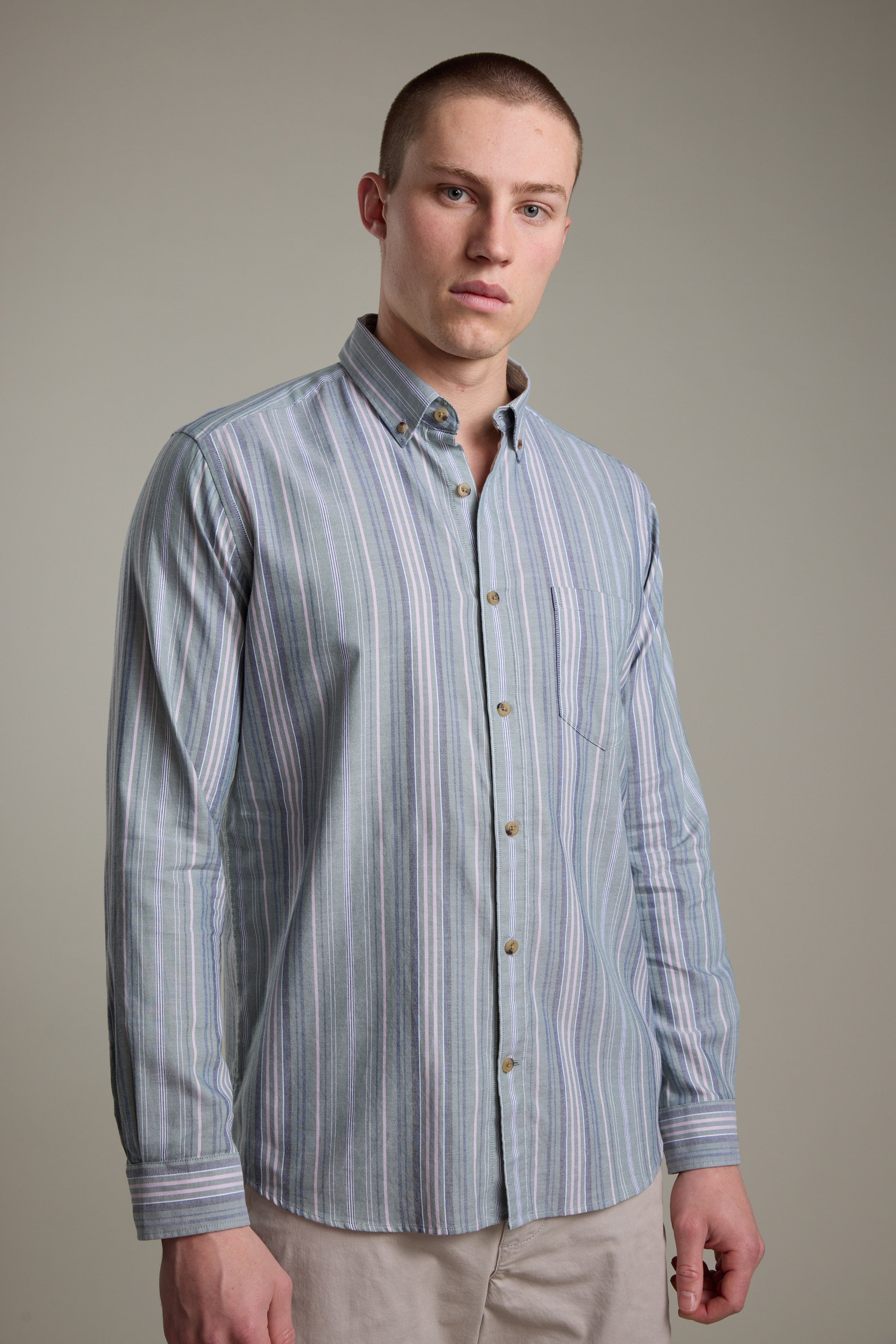 Huntley Striped Oxford Shirt