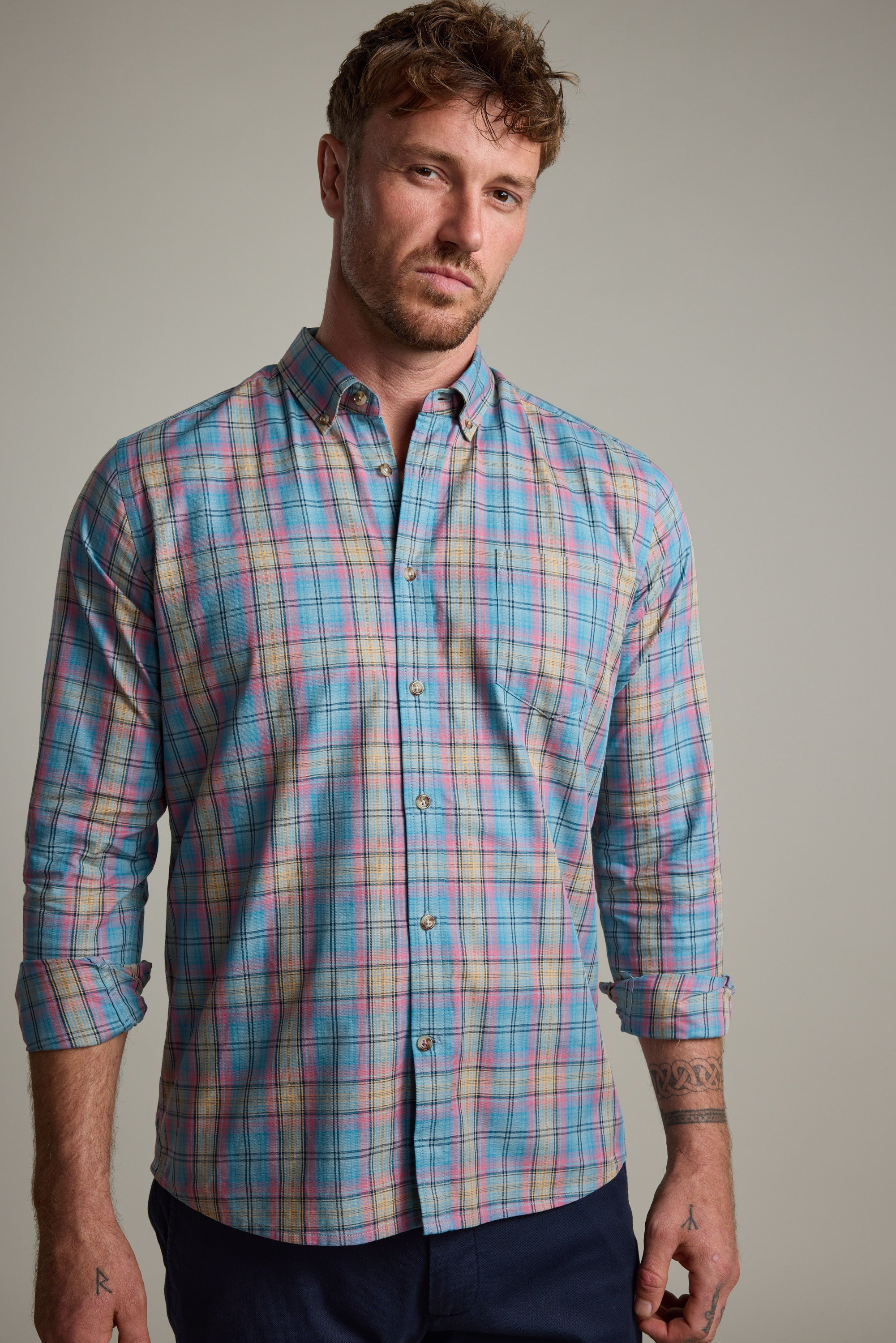 Shop Hayne Check Shirt T (MULTI COLOURED) | Barkers