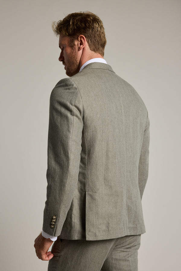 Barkers Paxton Linen Blazer in green, additional view