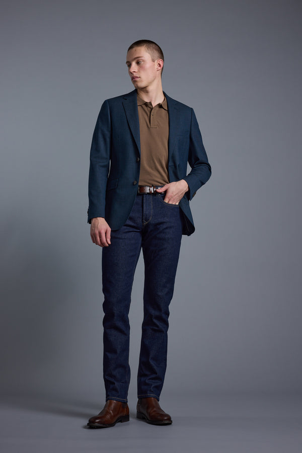 Barkers Filey Texture Blazer in blue, alternate view