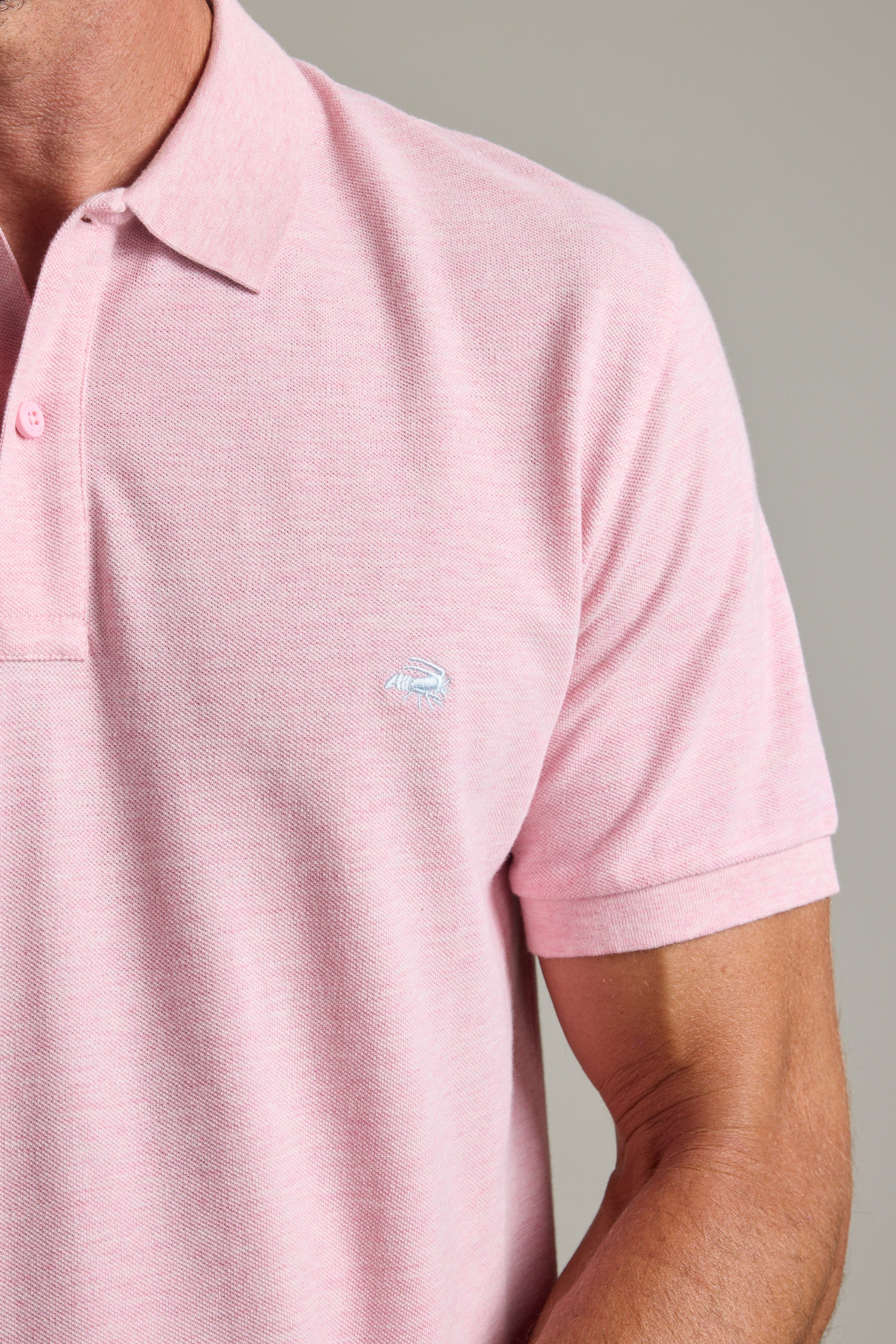 Shop Regent Pique Polo (LIGHT PINK MARL) | Barkers