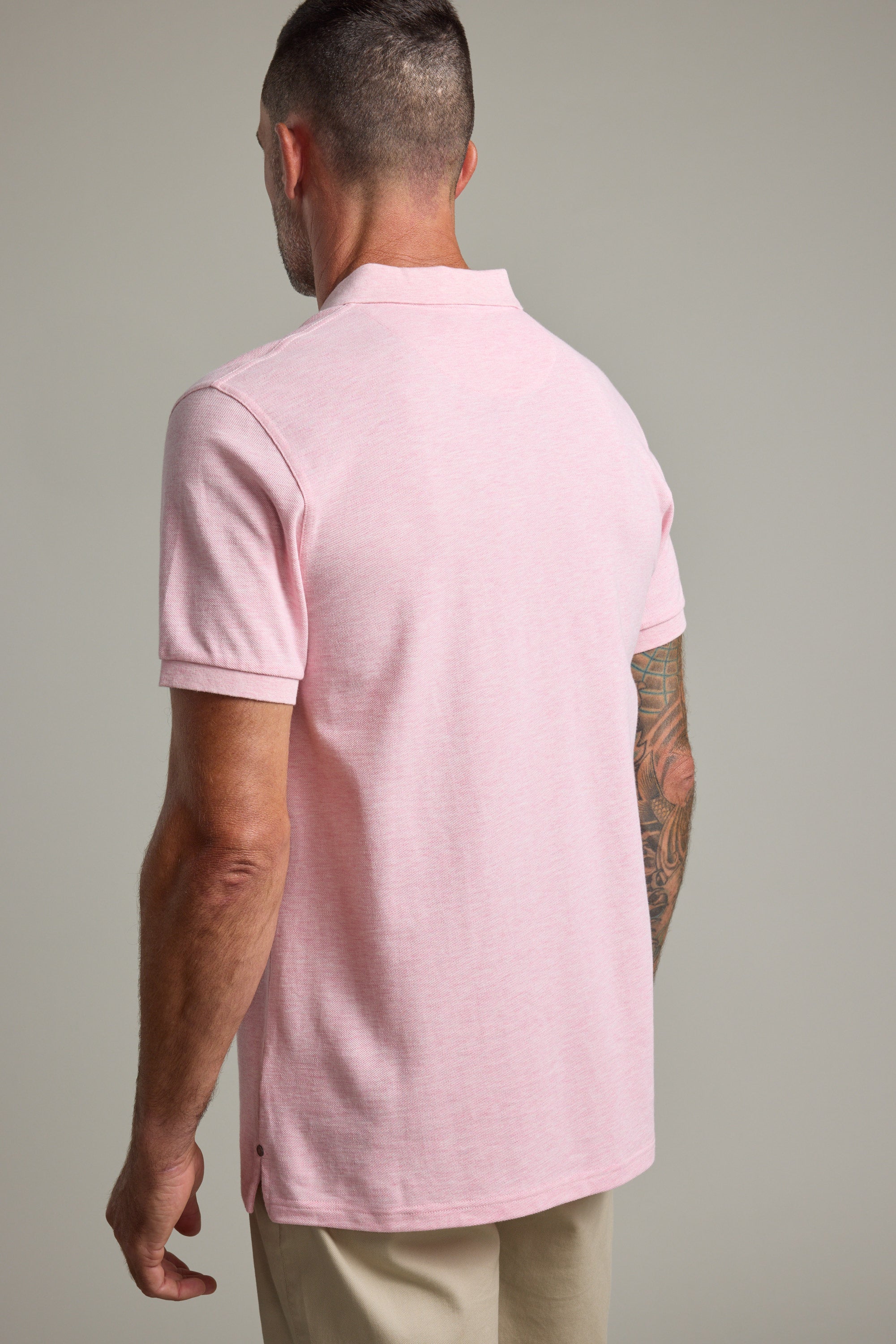 Shop Regent Pique Polo (LIGHT PINK MARL) | Barkers