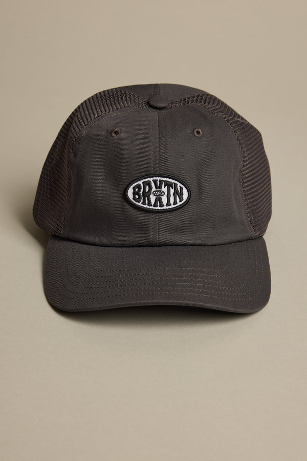 Brixton Largo NP LP Snapback Cap in charcoal, classic fit, alternate view