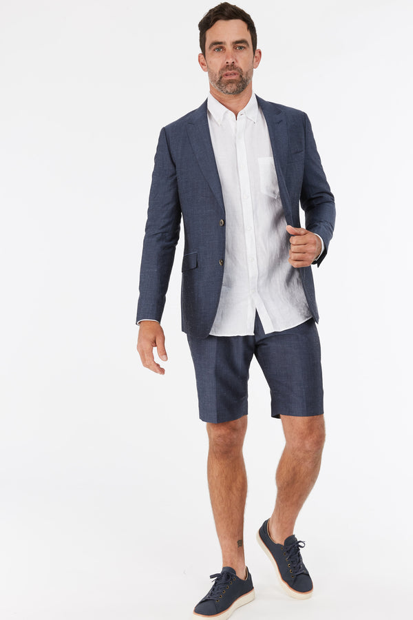 Shop Tatton Chambray Dress Shorts (CHAMBRAY)