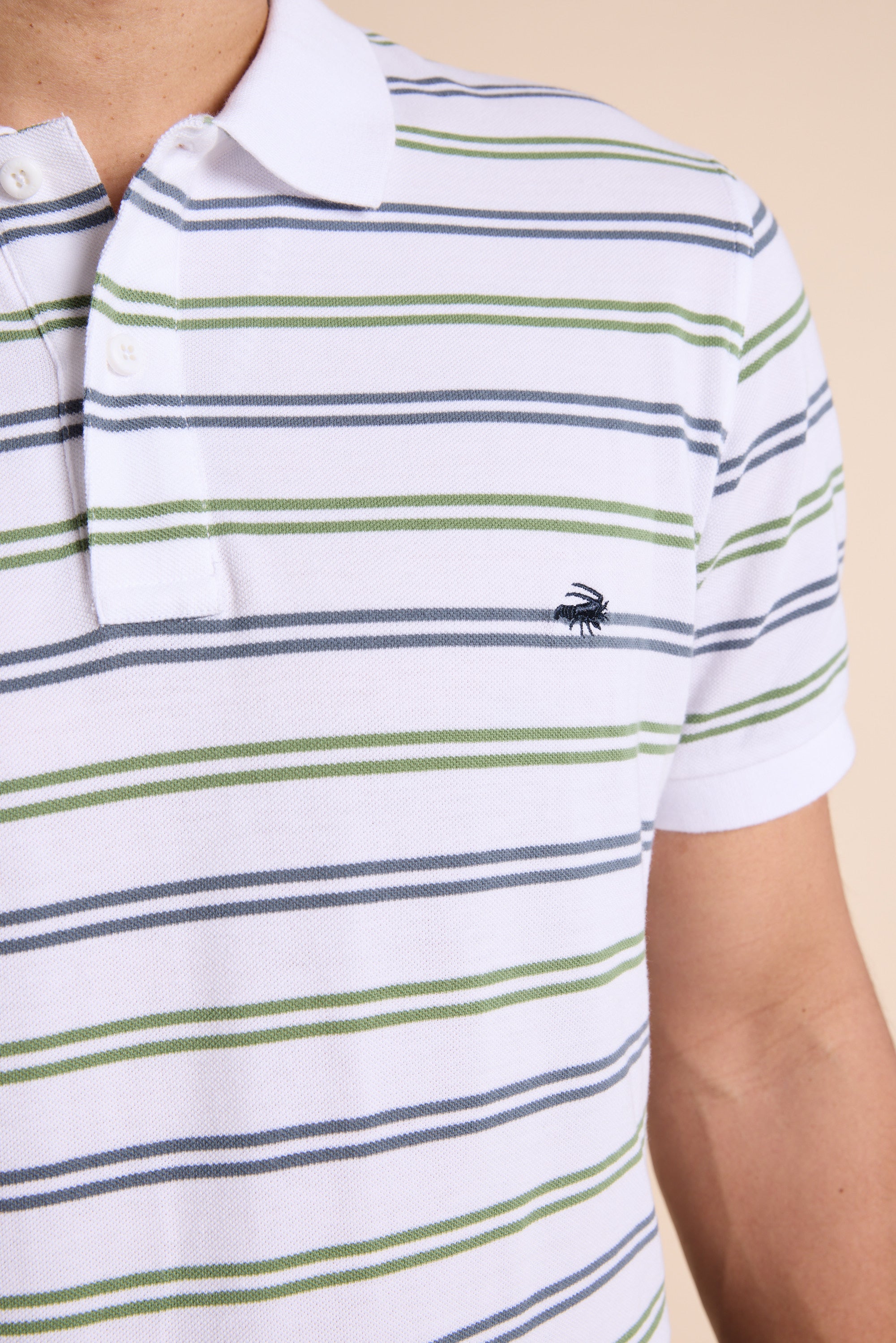 Barkers Regent Pique Stripe Polo, regular fit, alternate view