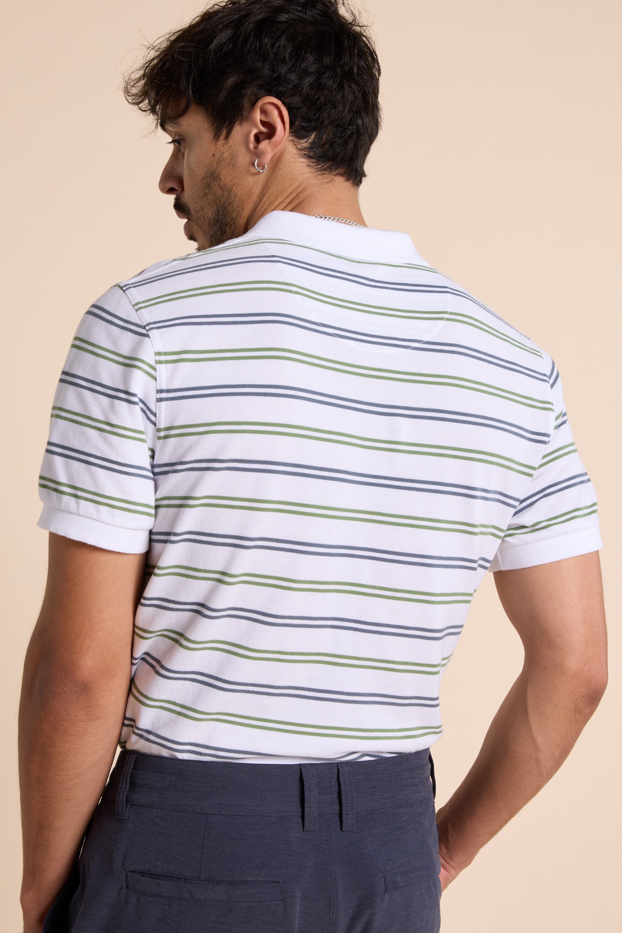 Barkers Regent Pique Stripe Polo, regular fit, additional view