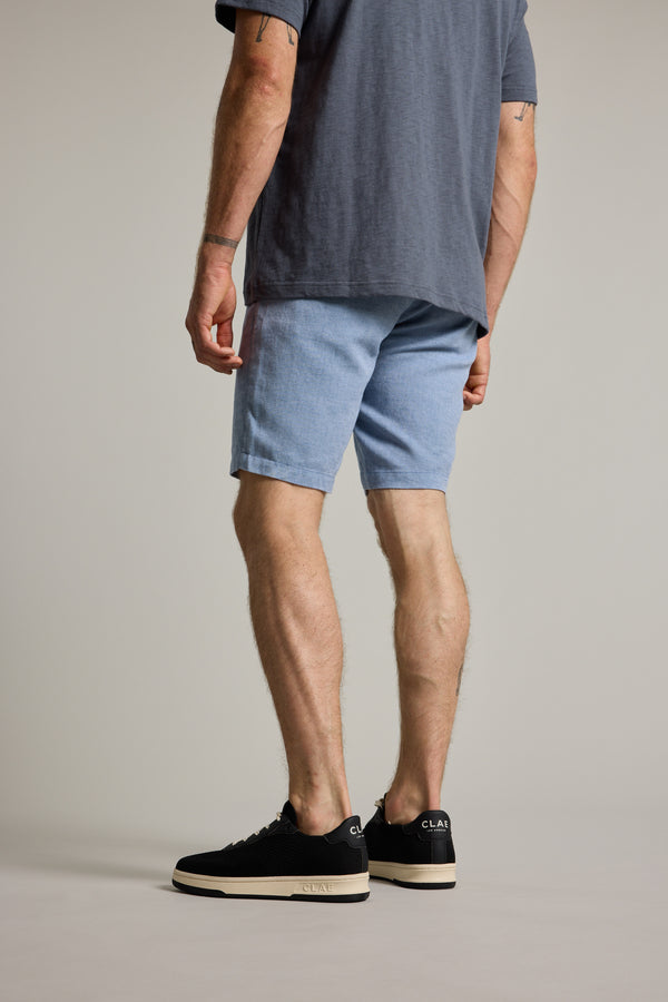 Barkers Elliot Texture Walk Short in blue, additional view