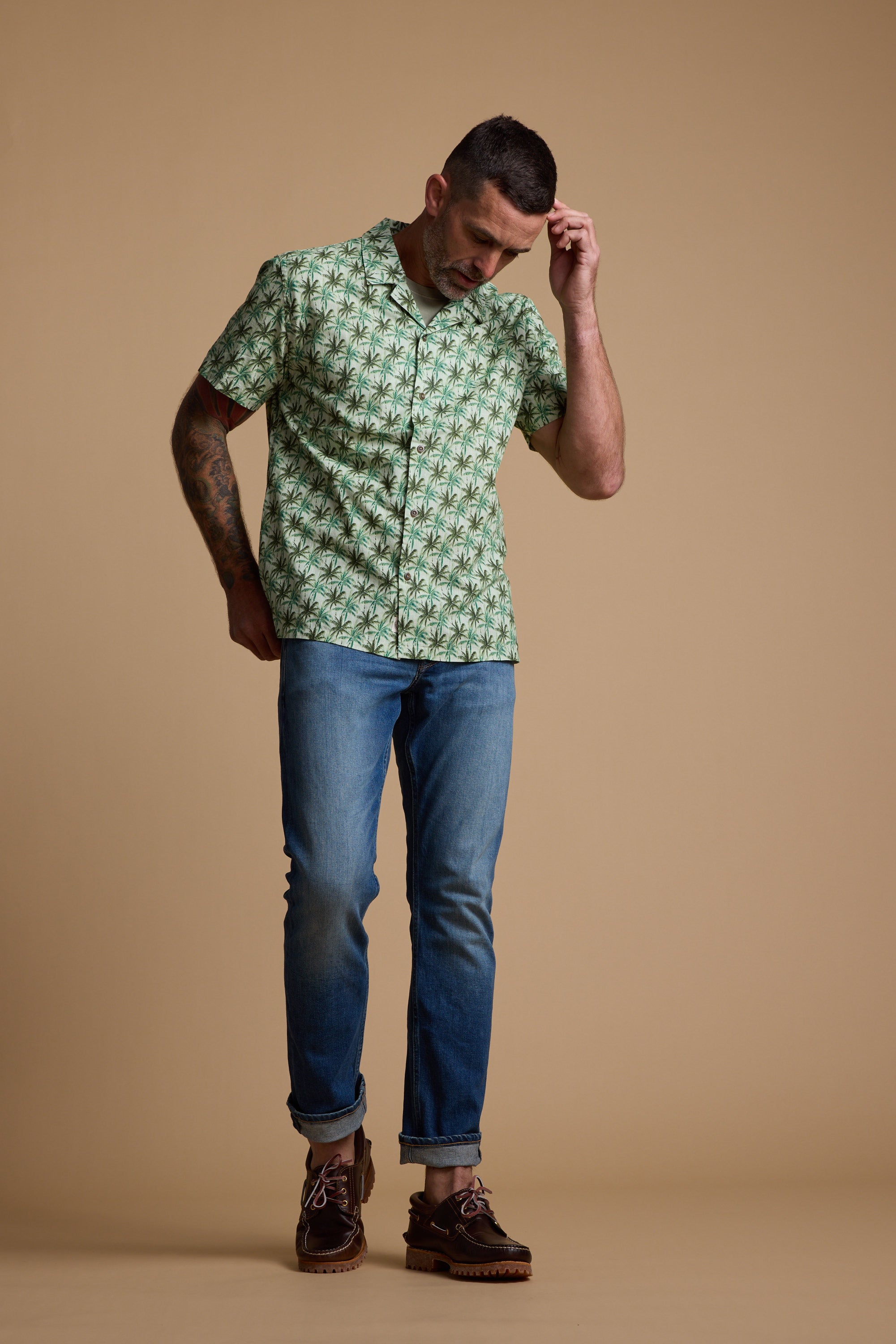 Arcola Print Cuban Shirt