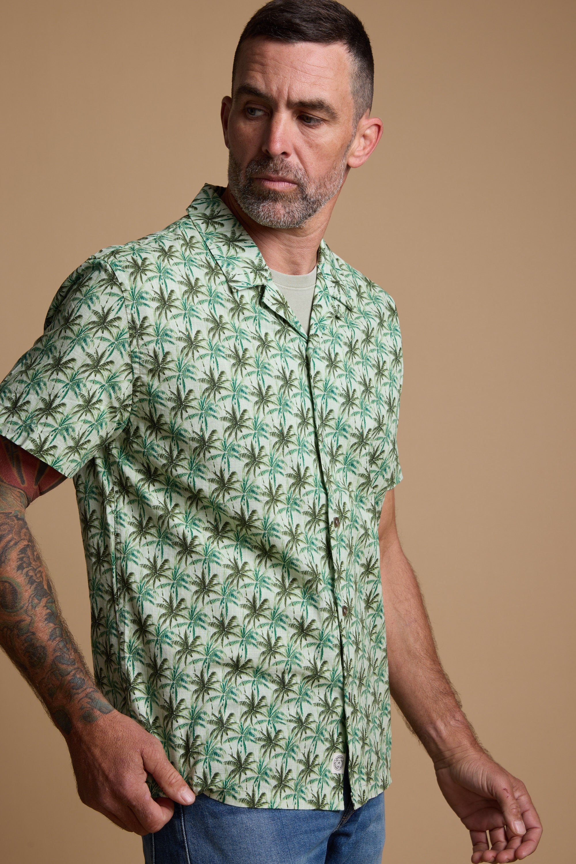 Arcola Print Cuban Shirt
