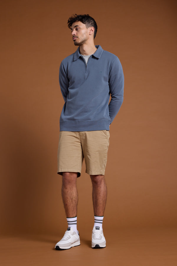 Barkers Harlow 1/4 Zip in slate, cotton, additional view