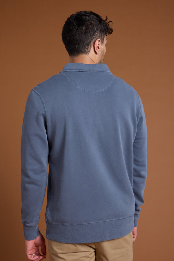 Barkers Harlow 1/4 Zip in slate, cotton, additional view