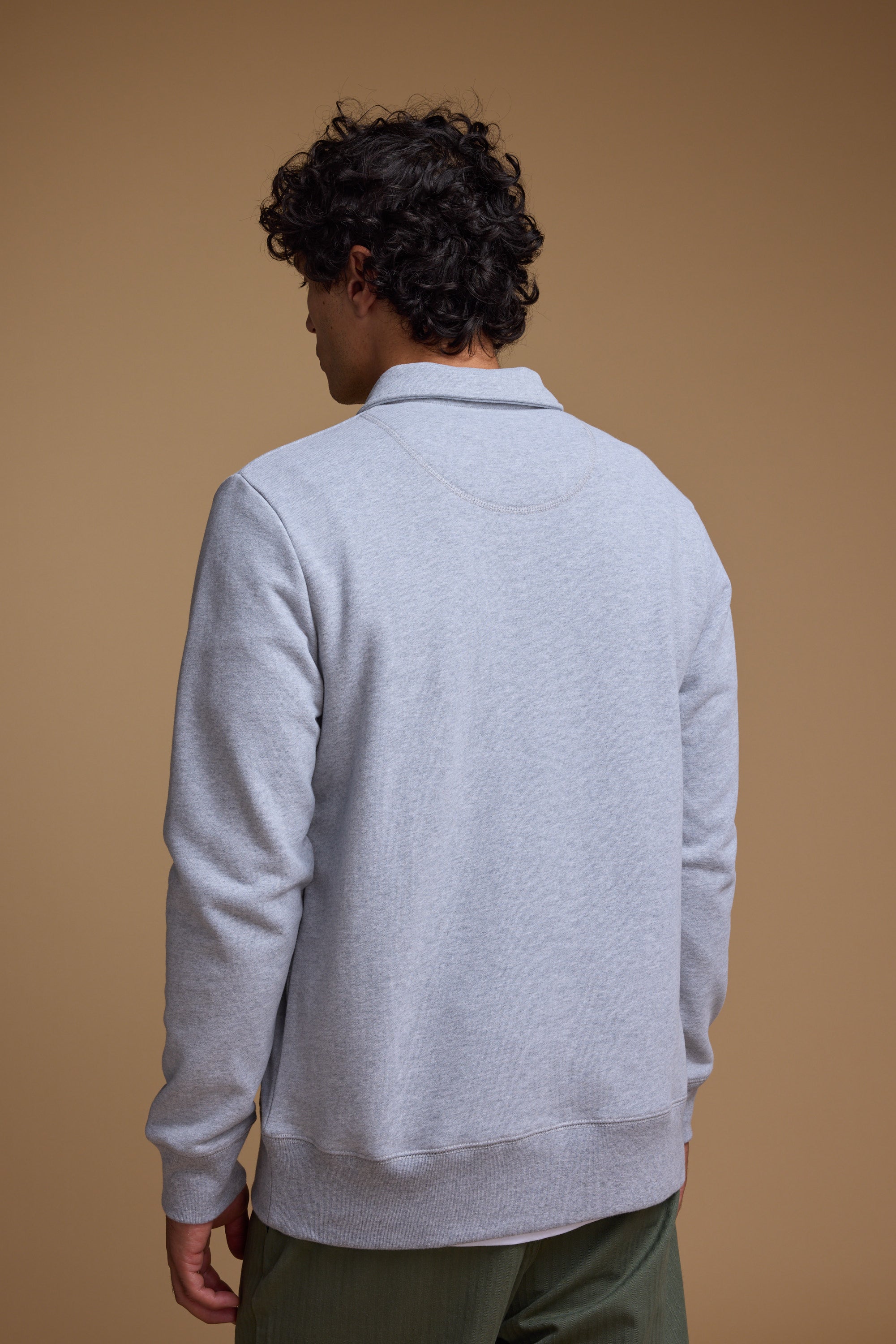 Barkers Wallbrook Sweatshirt in grey marl, cotton, additional view