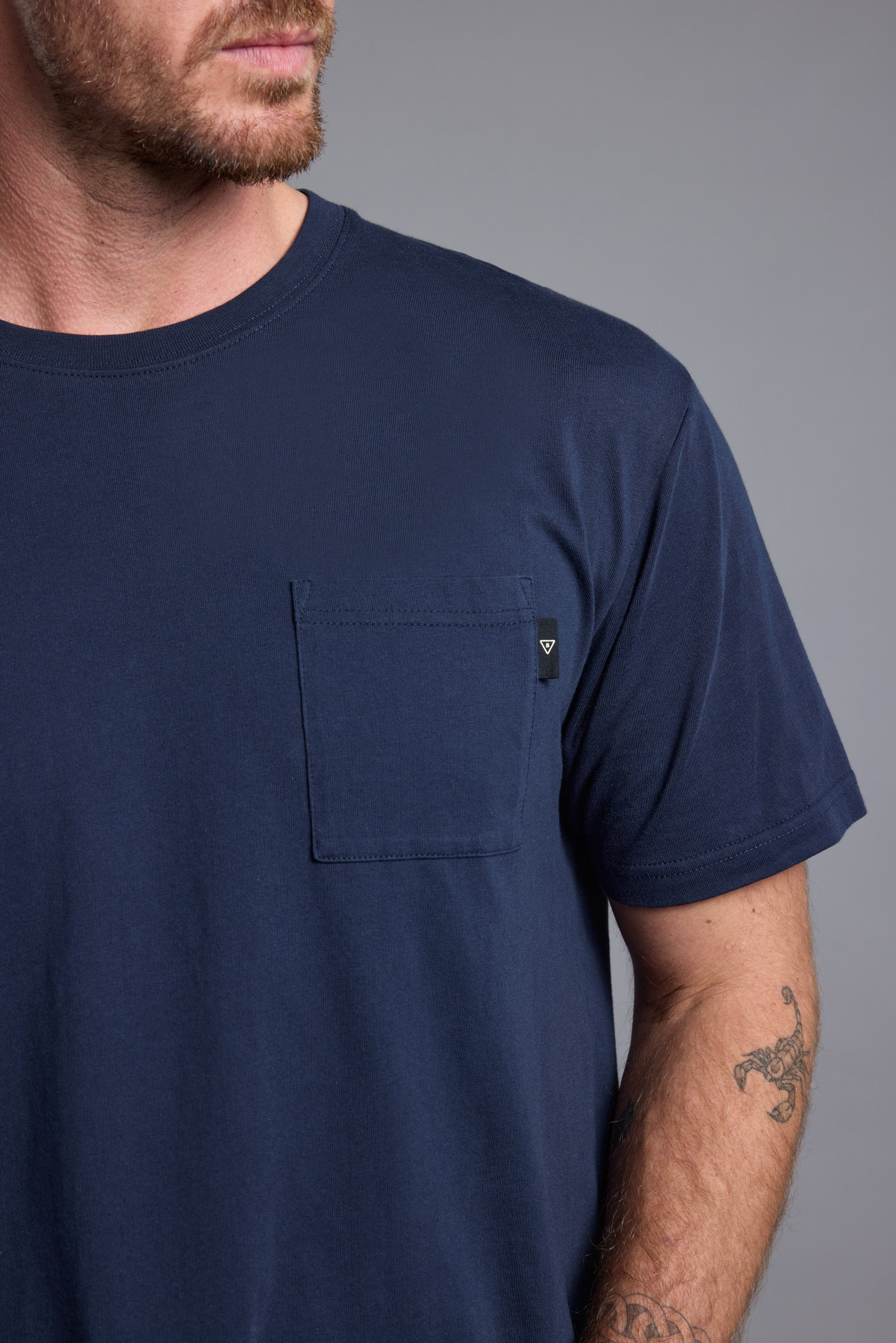 Barkers Summer Soul Sessions Print Tee in navy, regular fit, additional view