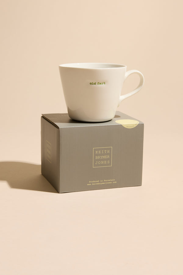 Bucket Mug - Old Fart by Other: a fun gift for any old fogey, boxed and ready to give.