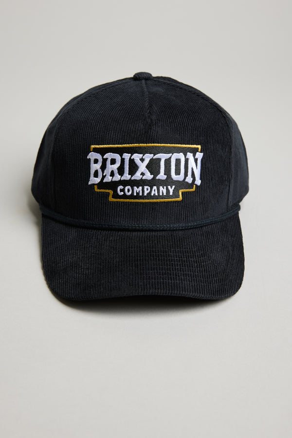 Brixton Pierson Snapback in black, alternate view