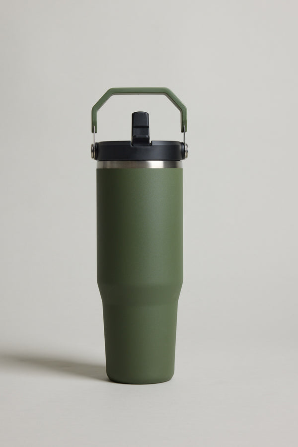 Stanley The IceFlow Flip Straw Tumbler 30 OZ in green, alternate view