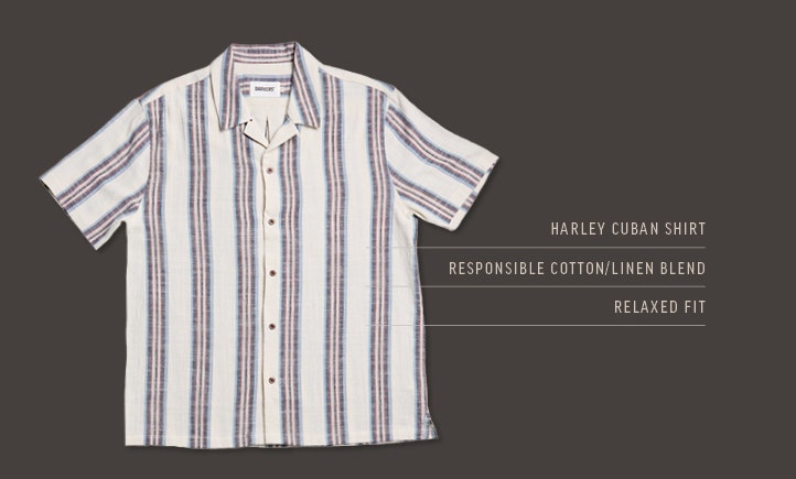 Shop the range of Cuban Collar Short Sleeve Shirts at Barkers. 