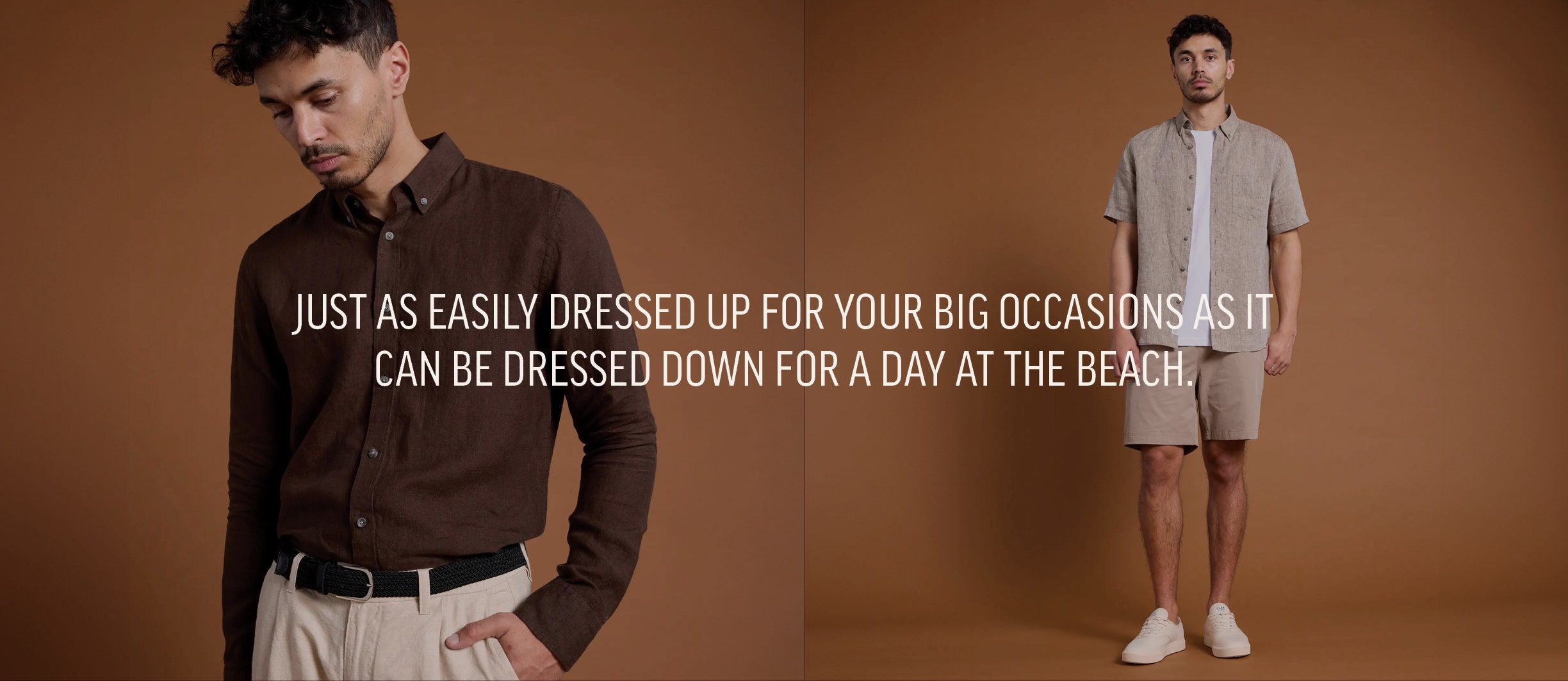 Explore the premium linen menswear collection at Barkers. 