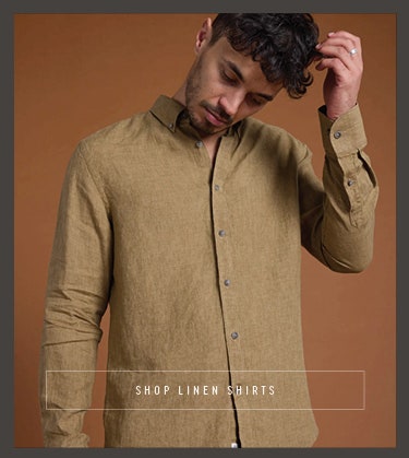 Shop premium men's linen shirts at Barkers. 