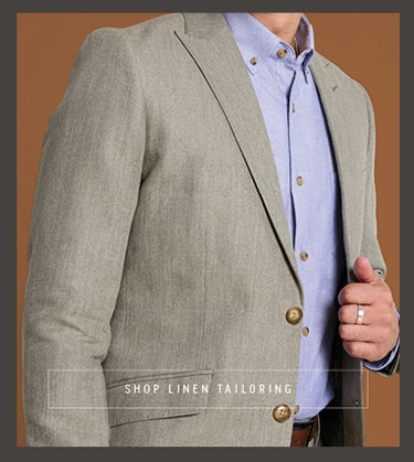 Shop premium linen men's suits and blazers at Barkers. 