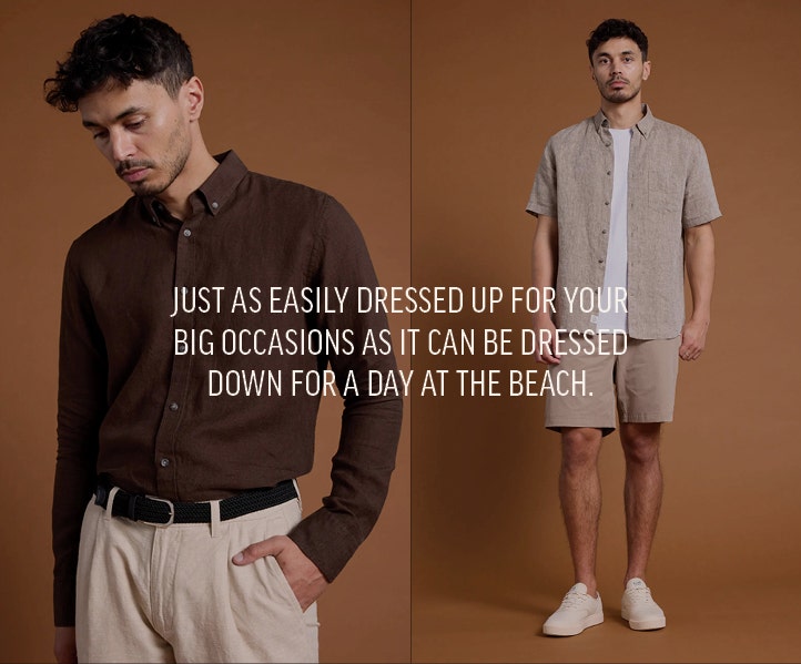 Explore the premium linen menswear collection at Barkers. 