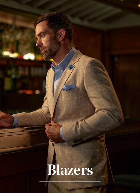 Wedding blazers for grooms and groomsmen at Barkers