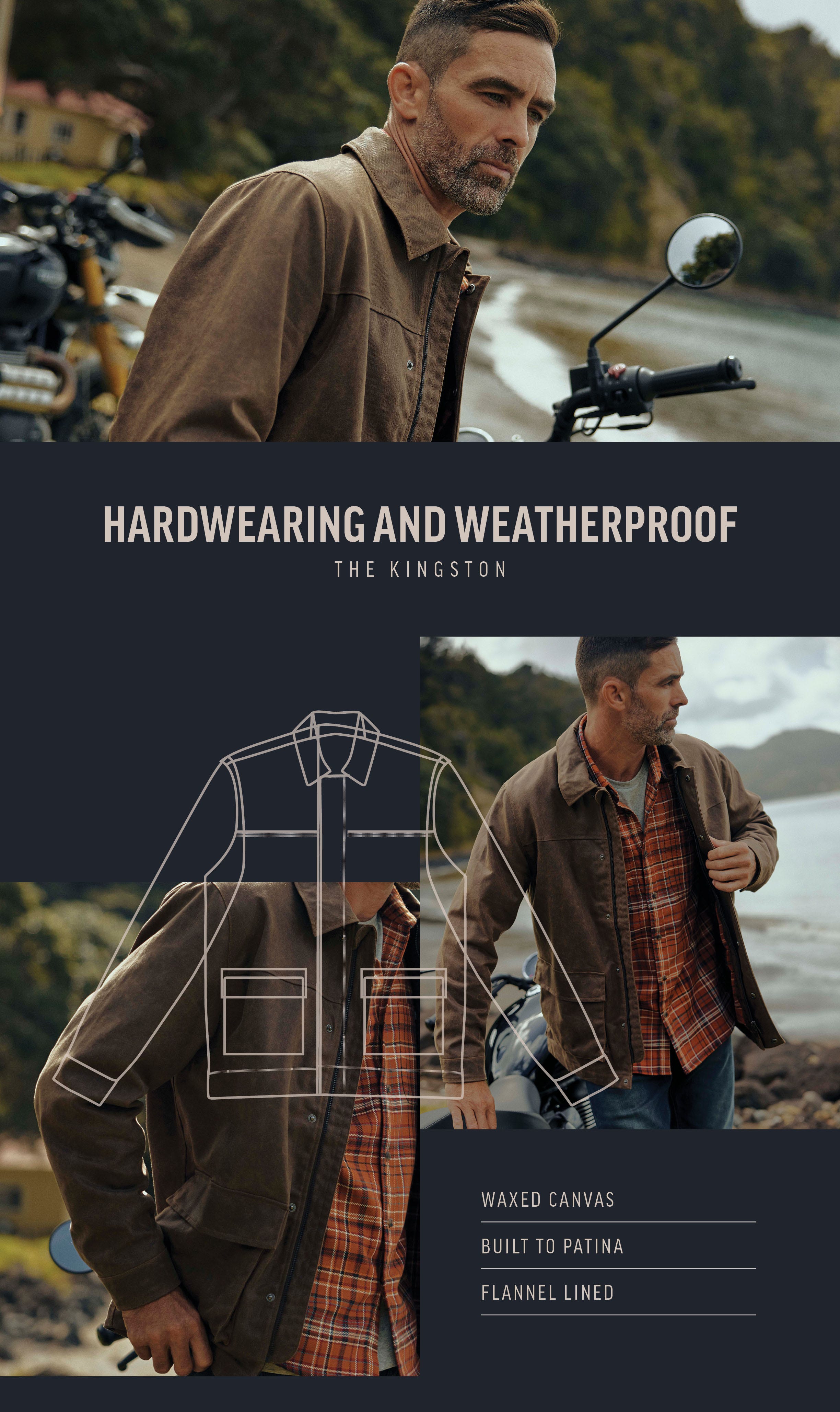 Shop the Kingston Jacket at Barkers.                    