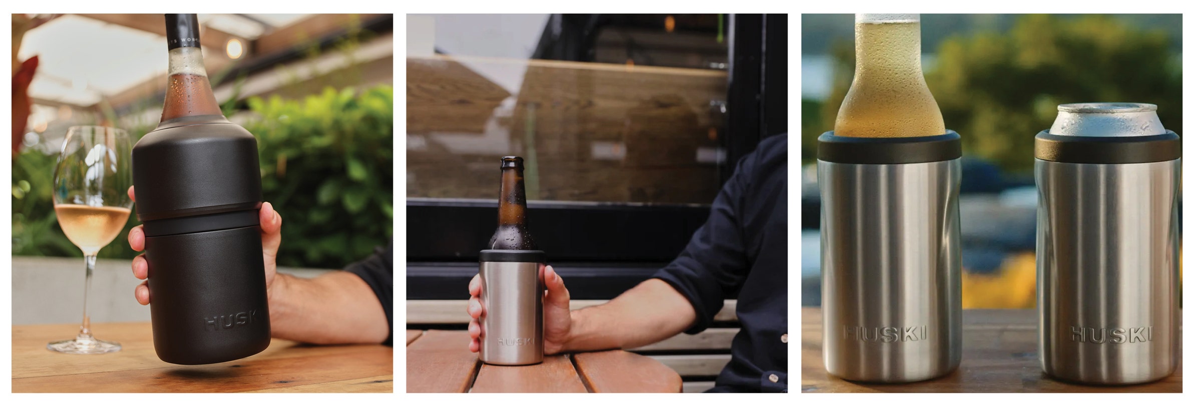 Shop the raneg of Huski beer and wine coolers at Barkers. 