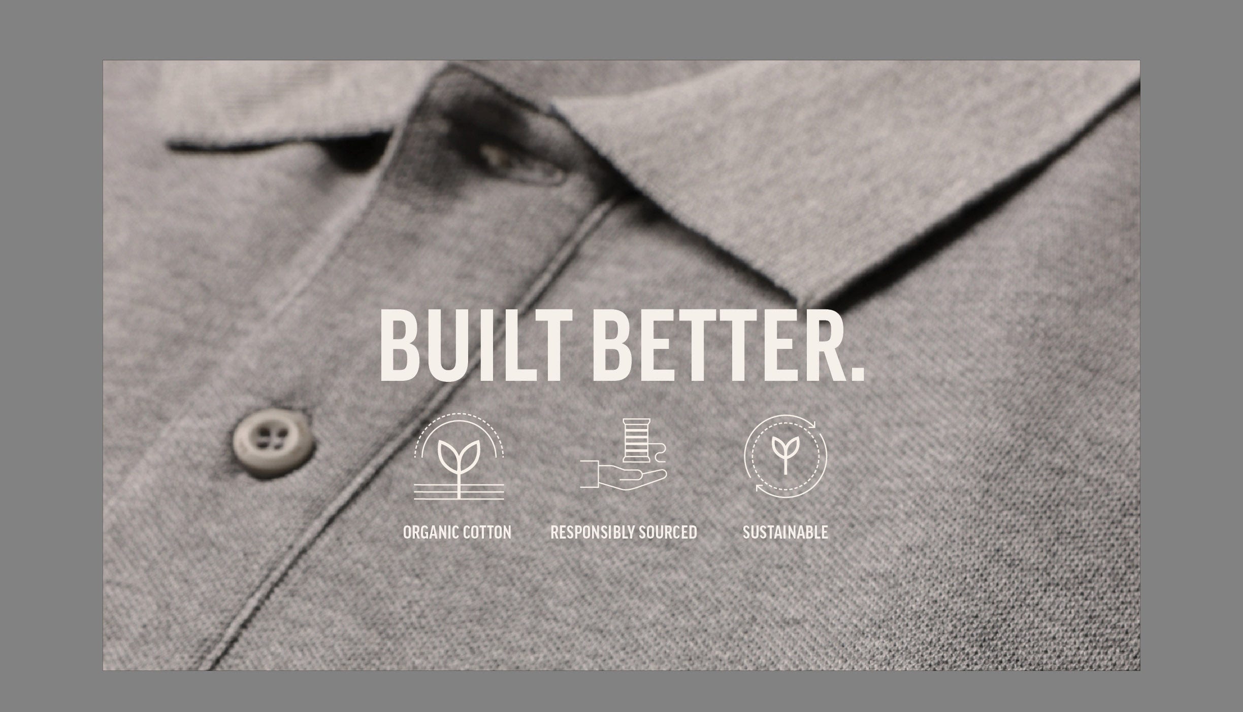 Men's polos crafted from organic cotton at Barkers. 