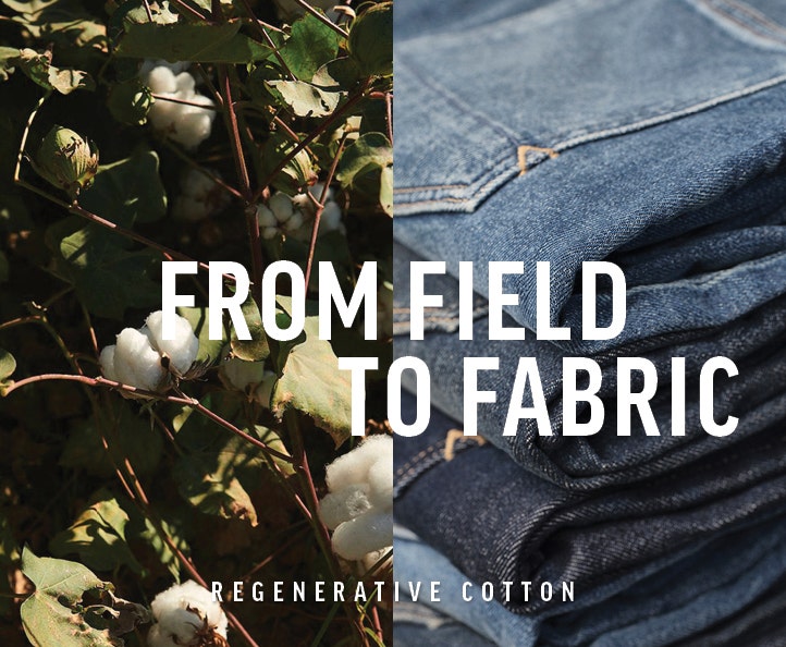 Explore the 2024 Barkers denim collection os sustainable men's jeans made from regenerative cotton. 