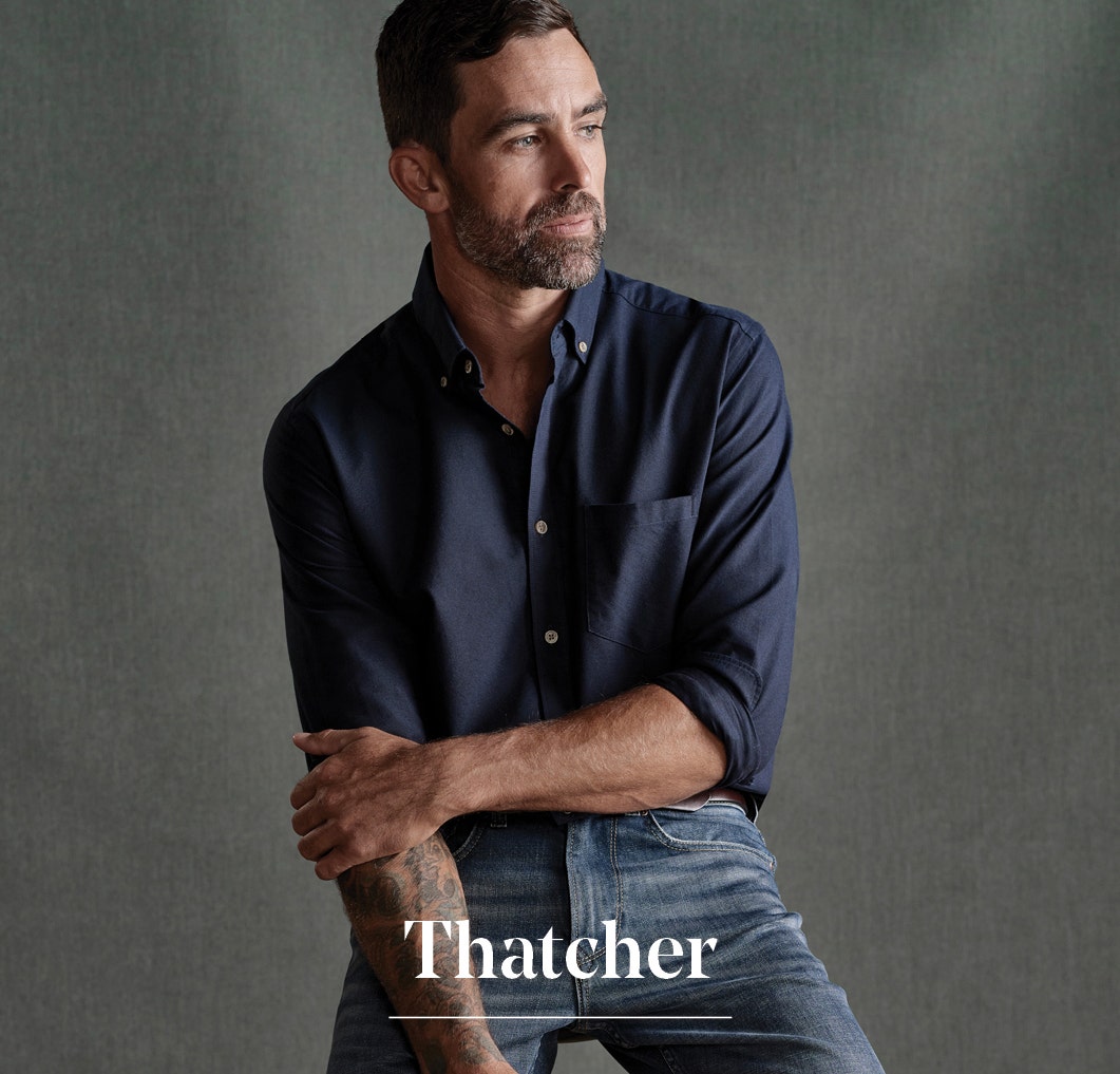 Explore the best selling range of men's thatcher oxford shirts at Barkers. 