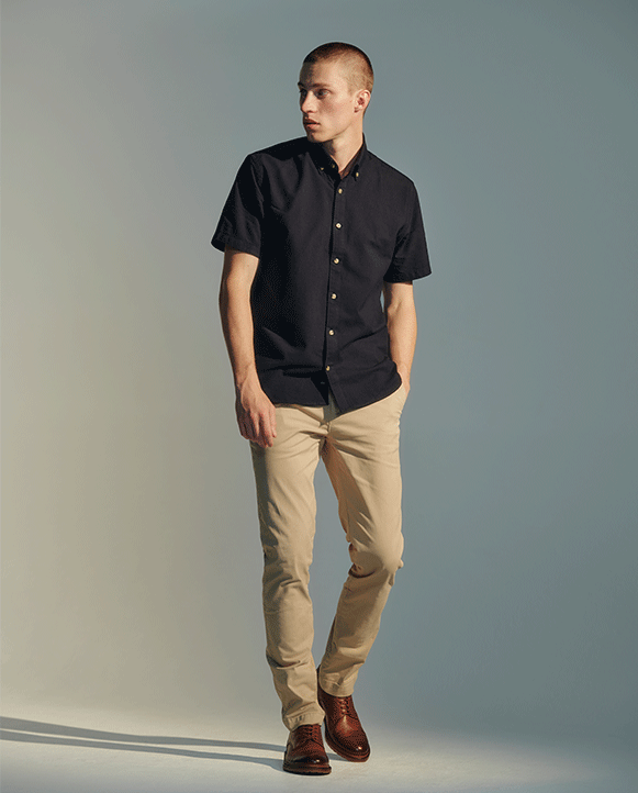 Explore the range of men's short sleeve shirts at Barkers. 