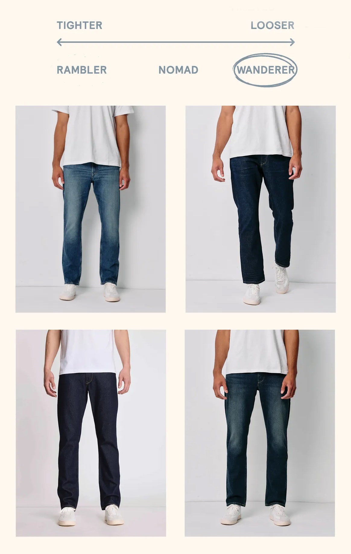 Shop straight fit men's jeans at Barkers. 2024 Regenerative cotton denim collection. 
